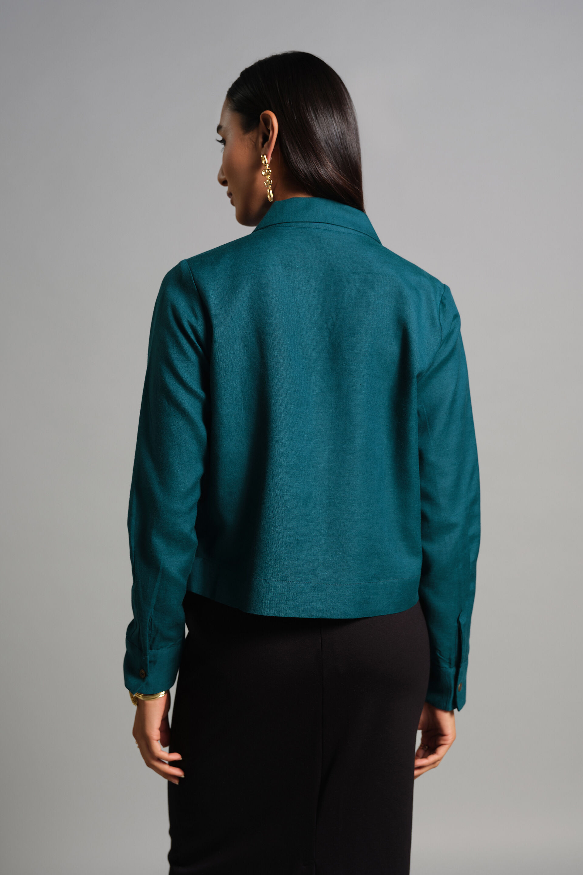 Ilana Shirt, Teal, image 5